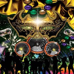 Shining Mask Decoration Photography Scenery Backdrop Halloween Theme Banner MNH-452