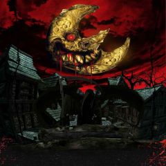 Bloody Moon Photography Scenery Backdrop Halloween Theme Banner MNH-464