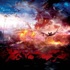 Bloody Evil Photography Scenery Backdrop Halloween Theme Banner MNH-468