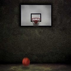 Basketball Court Photography Scenery Backdrop Sports Theme Banner MNH-689