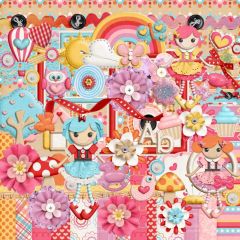 Girl Tree Flower Balloon Photography Scenery Backdrop Graffiti Theme Banner MNH-715