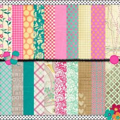 Flower Spot Stripe Photography Scenery Backdrop Cartoon Theme Banner MNH-716