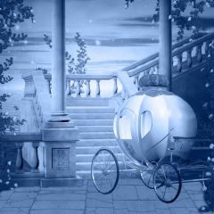Stairs Bike Lantern Tree Photography Scenery Backdrop Stairs Theme Banner MNH-719