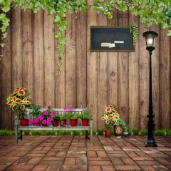 Light Flower Photography Scenery Backdrop Streetscape Theme Banner MNH-763