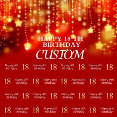 Birthday Red Star Photography Scenery Backdrop Birthday Party Theme Banner MNH-776