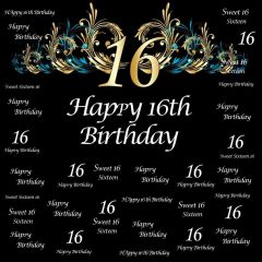 Birthday Flower Photography Scenery Backdrop Birthday Party Theme Banner MNH-802