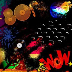 Light Film Photography Scenery Backdrop Music Dance Theme Banner MNH-804