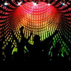 Stage Light Dancer Photography Scenery Backdrop Music Dance Theme Banner MNH-817