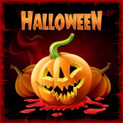 Halloween Lantern Photography Scenery Backdrop Halloween Theme Banner MNH-830