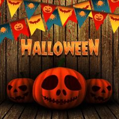 Halloween Flag Photography Scenery Backdrop Halloween Theme Banner MNH-880