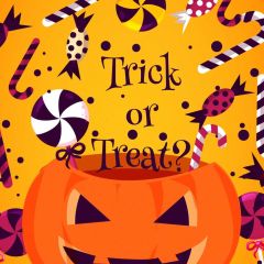 Halloween Pumpkin Lamp Photography Scenery Backdrop Halloween Theme Banner MNH-882