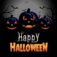 Halloween Pumpkin Lamp Photography Scenery Backdrop Halloween Theme Banner MNH-885