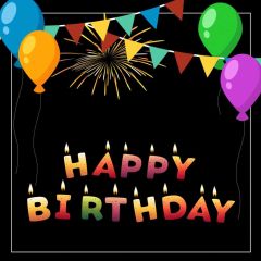 Birthday Flag Photography Scenery Backdrop Halloween Theme Banner MNH-911