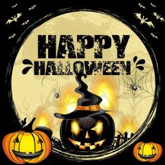 Pumpkin Halloween Photography Scenery Backdrop Halloween Theme Banner MNH-927