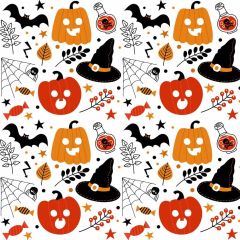 Halloween Pumpkin Hat Photography Scenery Backdrop Halloween Theme Banner MNH-963