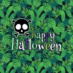 Halloween Leaves Skull Photography Scenery Backdrop Halloween Theme Banner MNH-965