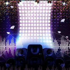 Stage Light Photography Scenery Backdrop Stage Carpet Theme Banner MNH-968