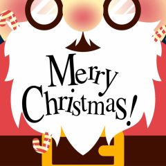 Christmas Cartoon Photography Scenery Backdrop Christmas Theme Banner MNH-970