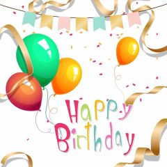 Birthday Ballon Colors Photography Scenery Backdrop Birthday Party Theme Banner MNH-993