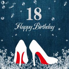 Birthday High Heels Photography Scenery Backdrop Birthday Party Theme Banner NTM-098