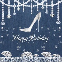 Birthday Party High Heel Photography Scenery Backdrop Birthday Party Theme Banner NTM-110