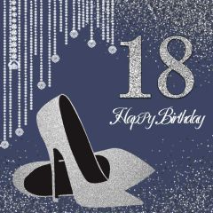 Birthday 18Th Silver Heel Photography Scenery Backdrop Birthday Party Theme Banner NTM-115