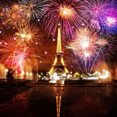 New Year High Tower Photography Scenery Backdrop Festival Celebration Theme Banner NTM-131