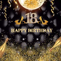 Birthday 18Th High Heel Photography Scenery Backdrop Birthday Party Theme Banner NTM-147