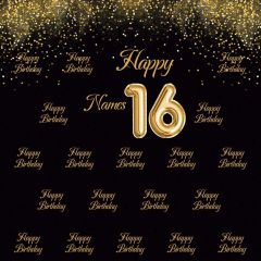 Birthday 16Th Lighting Spots Photography Scenery Backdrop Birthday Party Theme Banner NTM-149