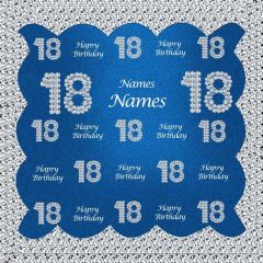 Happy Birthday 18Th Photography Scenery Backdrop Birthday Party Theme Banner NTM-150