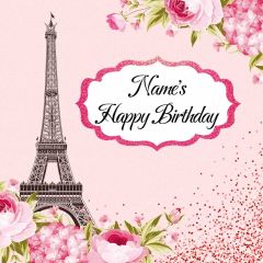 Birthday Flowers Tower Photography Scenery Backdrop Birthday Party Theme Banner NTM-165