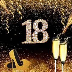Birthday 18Th Bottle Photography Scenery Backdrop Birthday Party Theme Banner NTM-177