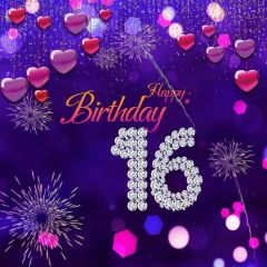 Birthday Party 16Th Photography Scenery Backdrop Birthday Party Theme Banner NTM-179