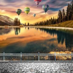 Nature Sea Water Balloon Photography Scenery Backdrop Nature Theme Banner NTM-192