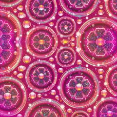 Rose Red Flower Circle Photography Scenery Backdrop Abstract Art Theme Banner NTM-200