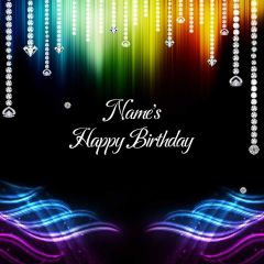 Birthdayparty Diamonds Colors Photography Scenery Backdrop Birthday Party Theme Banner NTM-209