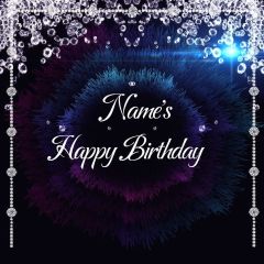 Birthday Party Diamonds Shining Photography Scenery Backdrop Birthday Party Theme Banner NTM-215