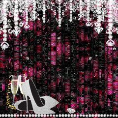 Birthday Diamonds High Heels Photography Scenery Backdrop Birthday Party Theme Banner NTM-232