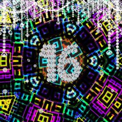 16Th Birthday Diamonds Colors Photography Scenery Backdrop Birthday Party Theme Banner NTM-234