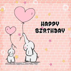 Birthday Party Cartoon Animal Photography Scenery Backdrop Birthday Party Theme Banner NTM-239