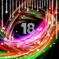 Birthday Celebration 18Th Colors Photography Scenery Backdrop Birthday Party Theme Banner NTM-263