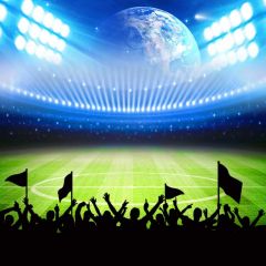 Universe Court Cherring Light Photography Scenery Backdrop Sports Theme Banner NTM-350