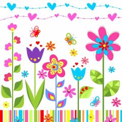 Flower Beautiful Butterfly Green Leaves Photography Scenery Backdrop Flowers Theme Banner NTM-361