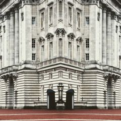 City Phone Booth Light Photography Scenery Backdrop Streetscape Theme Banner NTM-380