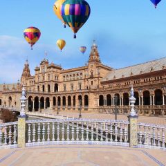 Architecture Balloons Bridge Sky Photography Scenery Backdrop Architectural Theme Banner NTM-391