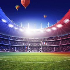 Sport Hot Air Balloon People Photography Scenery Backdrop Sports Theme Banner NTM-397