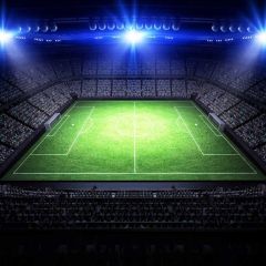 Basketball Match Audience Blue Light Photography Scenery Backdrop Sports Theme Banner NTM-400