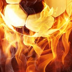 Golden Fire Burning Photography Scenery Backdrop Abstract Art Theme Banner NTM-402