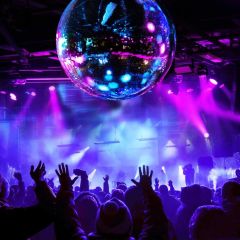 Stage Light Dancers A Ball Photography Scenery Backdrop Music Dance Theme Banner NTM-415
