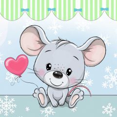 Cartoon Animal Birthday Party Photography Scenery Backdrop Cartoon Theme Banner NTM-421